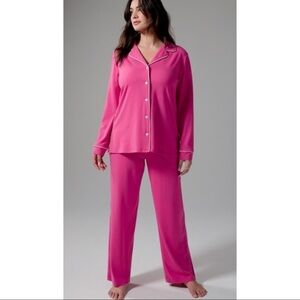 Sonoma Cool Nights Pink Long Sleeve Pajama Set Medium M
